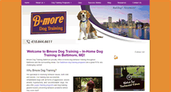 Desktop Screenshot of bmoredogtraining.com