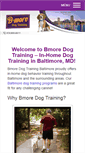 Mobile Screenshot of bmoredogtraining.com